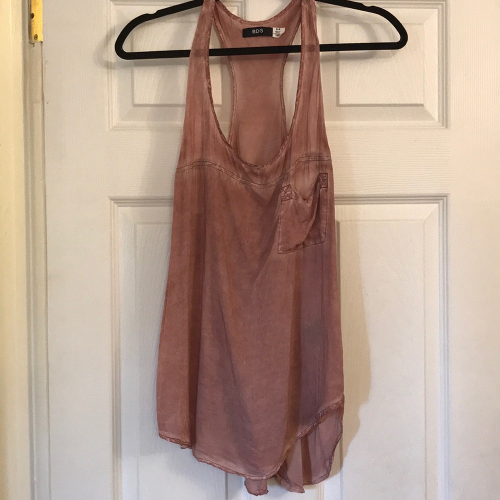 Urban Outfitters Pink Front Pocket Tank